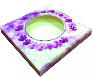 Подарочная коробка для тарелки «Цветы»